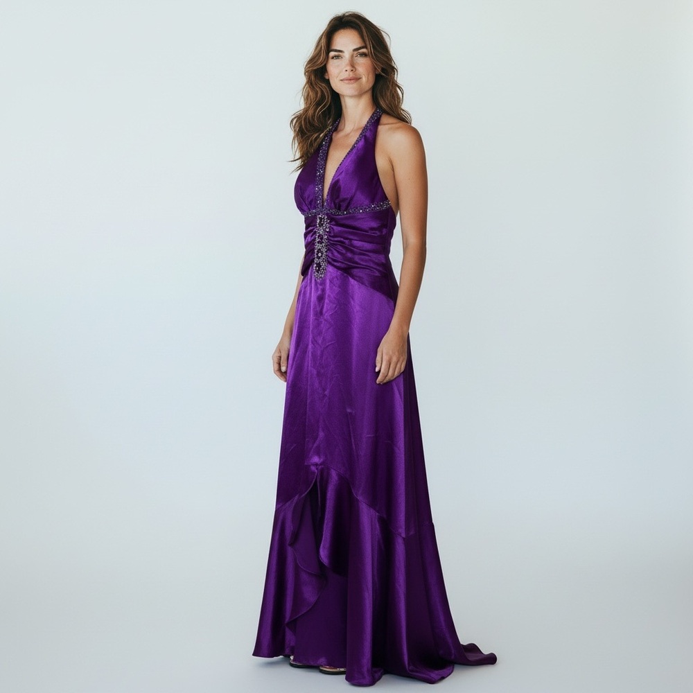 Cinderella Purple Backless Dress - Picture 2 of 15